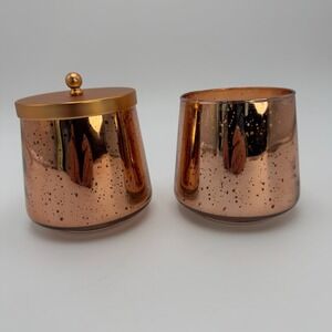 Hearth And Hand Magnolia Mulled Spice Candle Set Of 2 Copper Holiday NIB